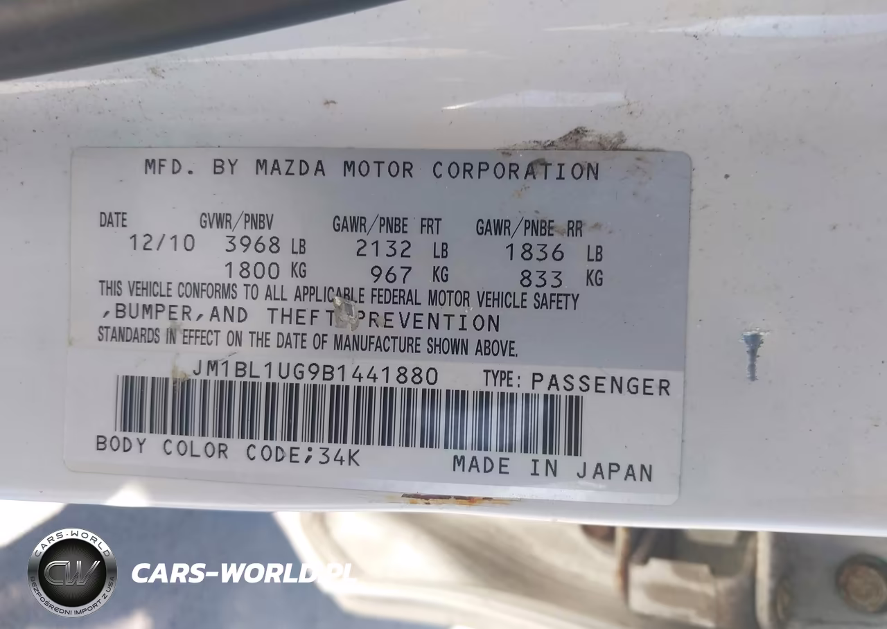 2011 Mazda Mazda3 I Sport VIN:JM1BL1UG9B1441880 - 9