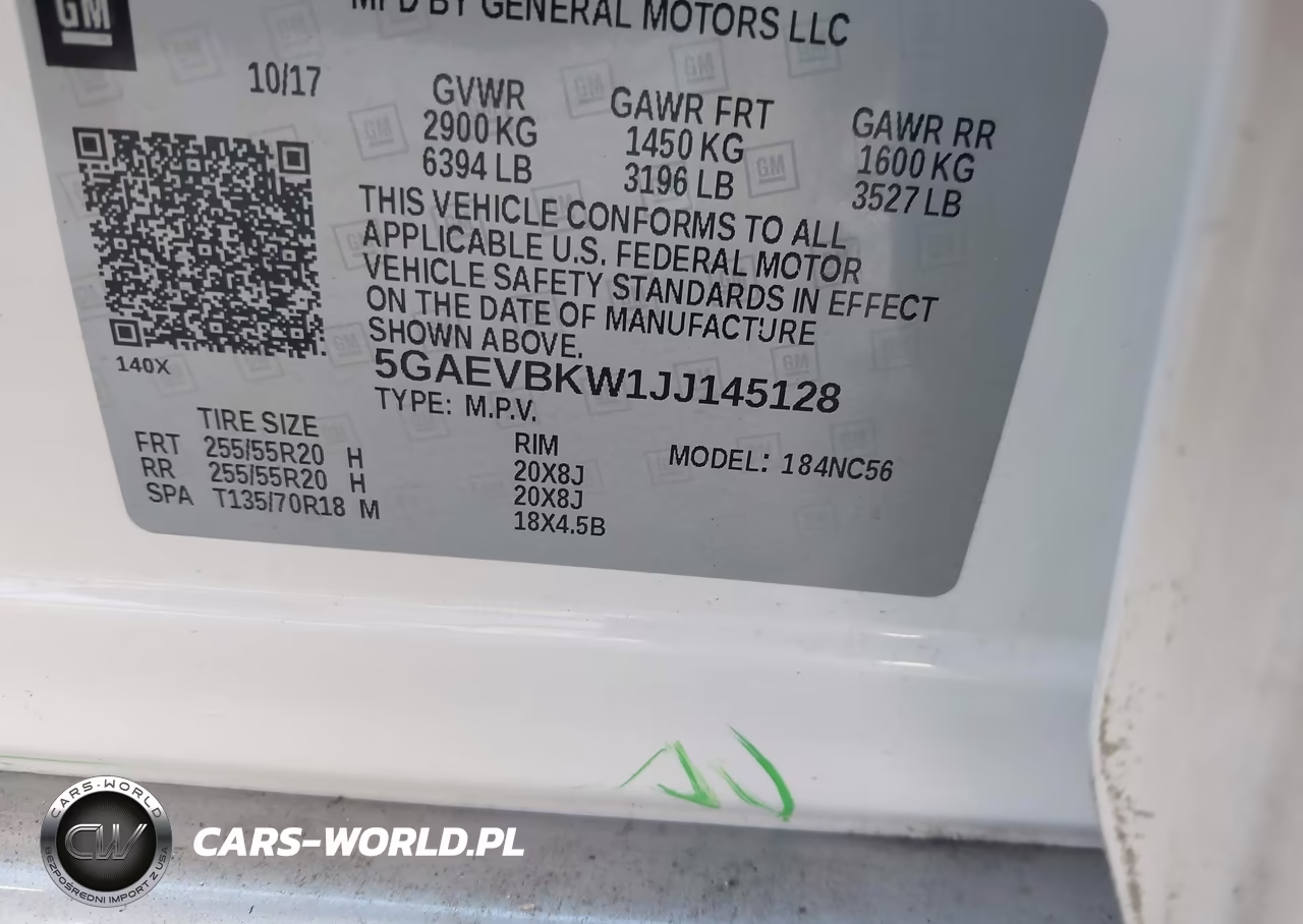 2018 Buick Enclave Premium VIN:5GAEVBKW1JJ145128 - 9