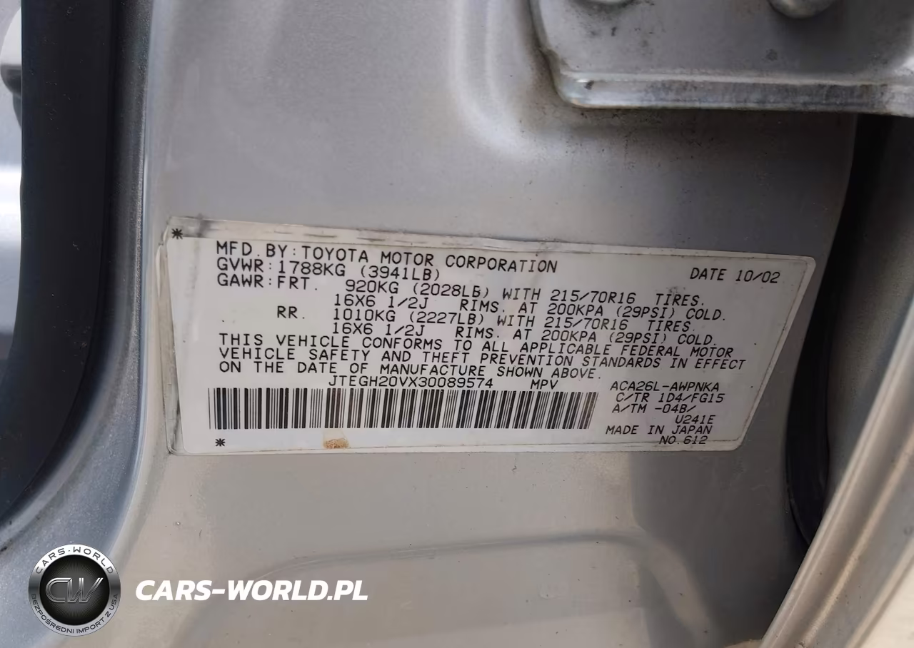 2003 Toyota Rav4 VIN:JTEGH20VX30089574 - 9