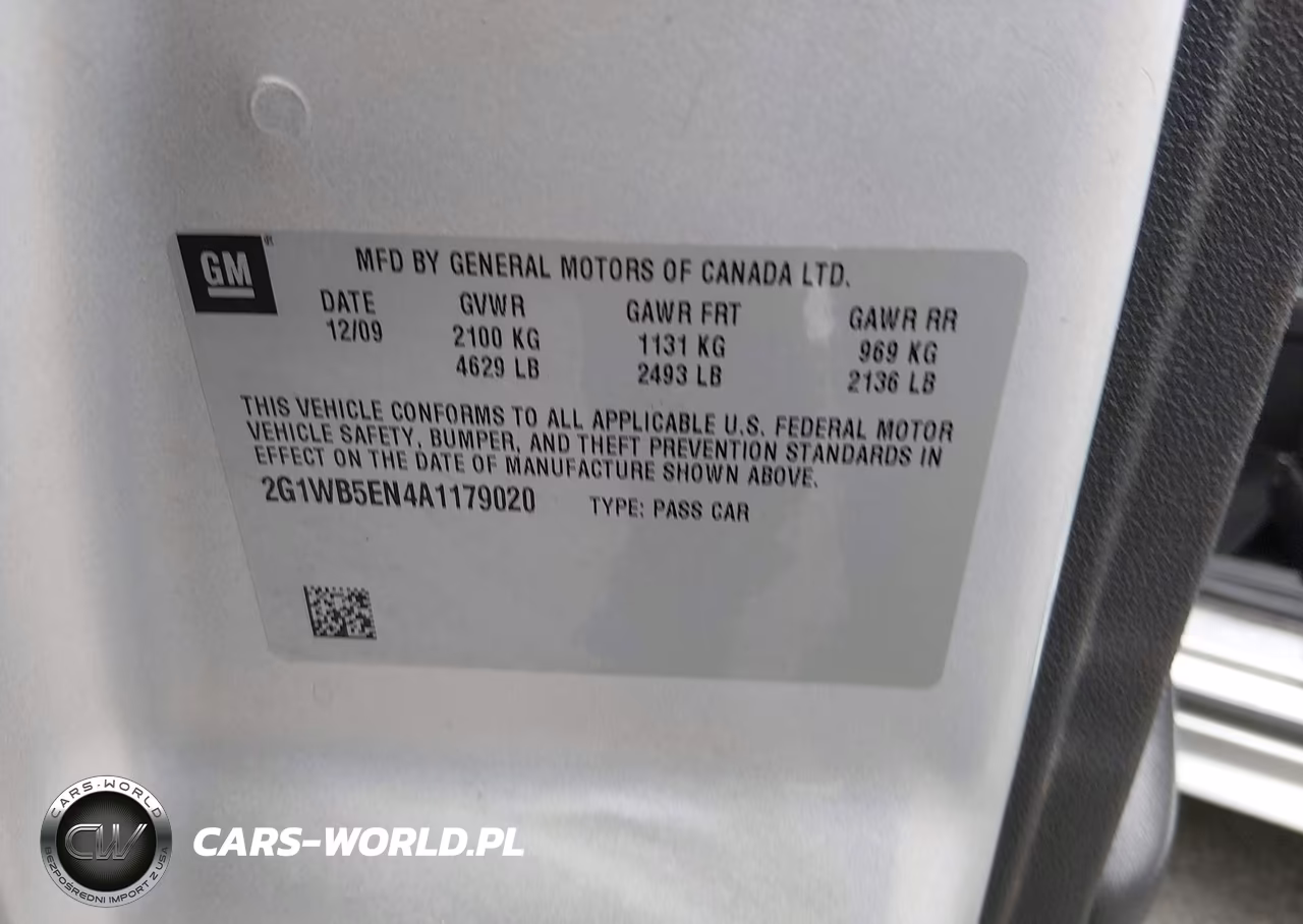 2010 Chevrolet Impala Lt VIN:2G1WB5EN4A1179020 - 9