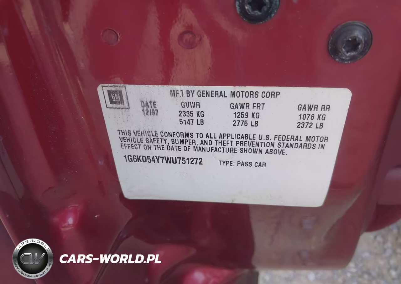 1998 Cadillac Deville Standard VIN:1G6KD54Y7WU751272 - 9