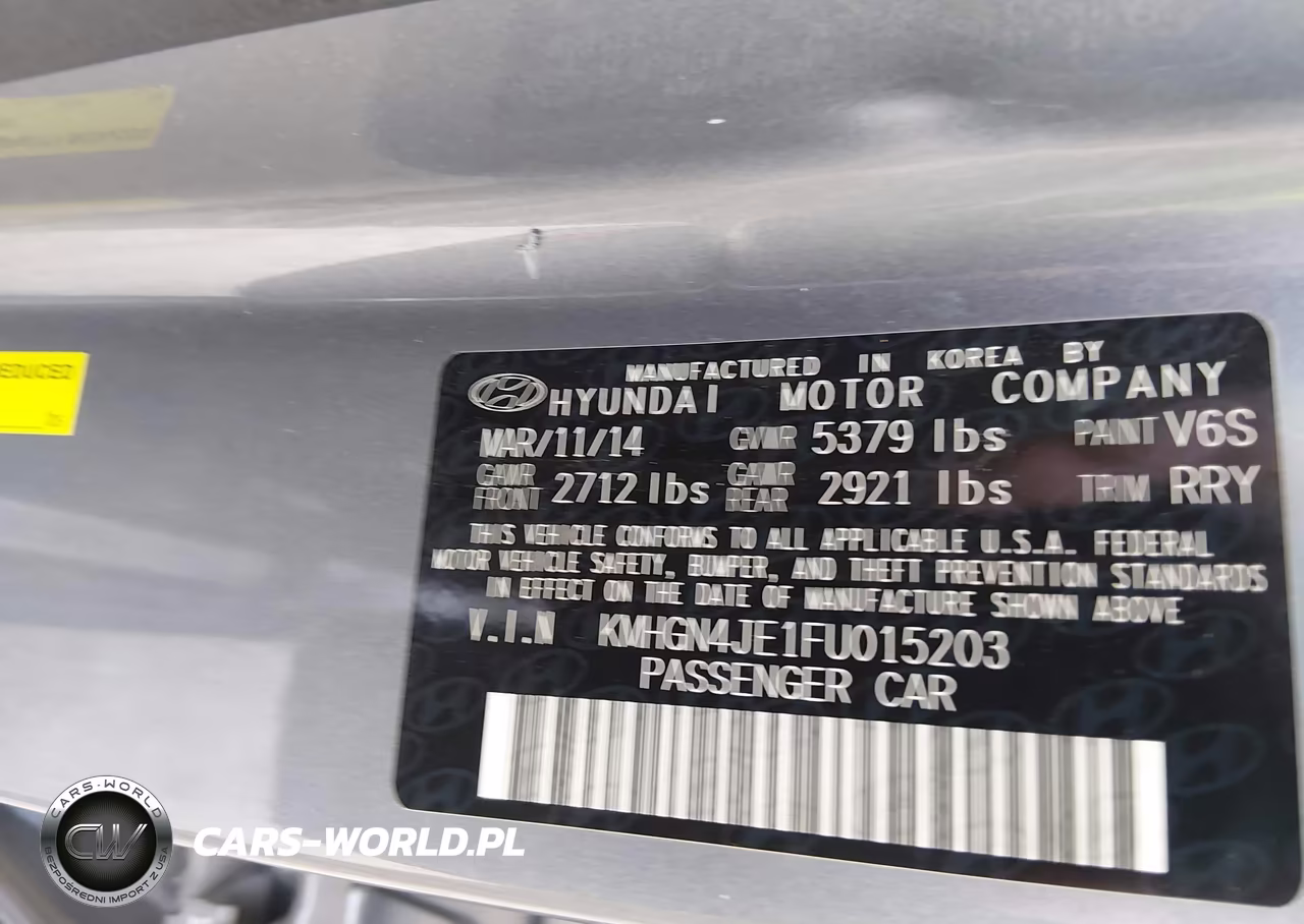 2015 Hyundai Genesis 3.8 VIN:KMHGN4JE1FU015203 - 9