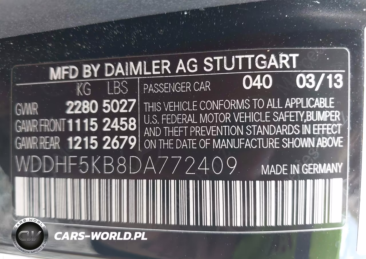 2013 Mercedes-Benz E 350 VIN:WDDHF5KB8DA772409 - 9