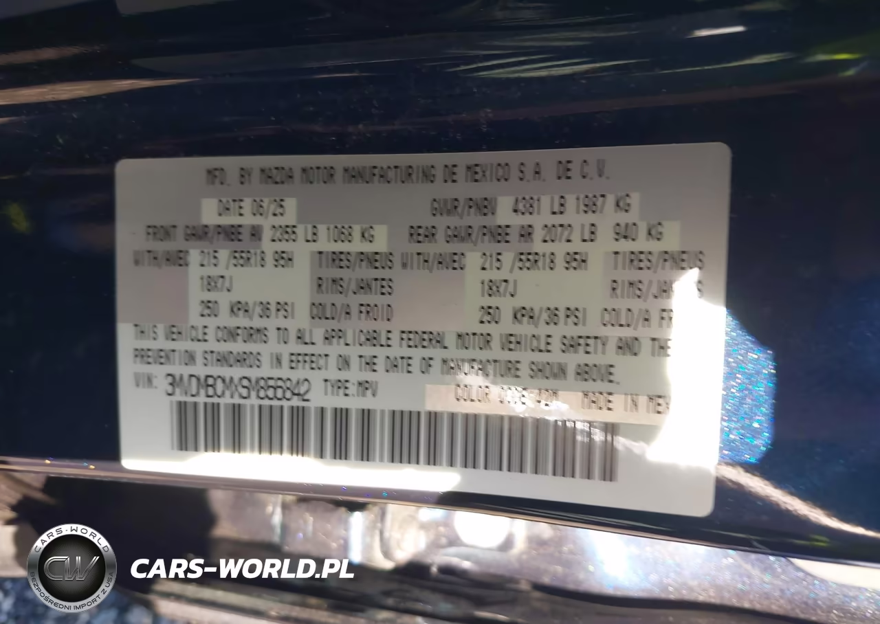 2025 Mazda Cx-30 2.5 S Preferred Package VIN:3MVDMBCMXSM856842 - 9