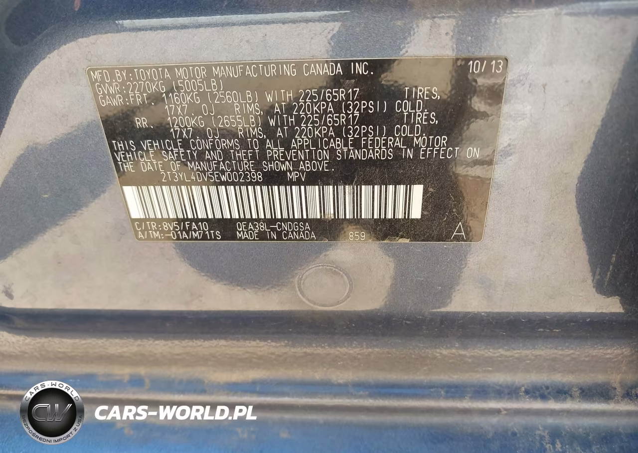 2014 Toyota Rav4 Ev VIN:2T3YL4DV5EW002398 - 9