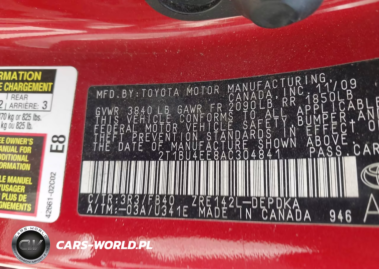 2010 Toyota Corolla Le VIN:2T1BU4EE8AC304841 - 9