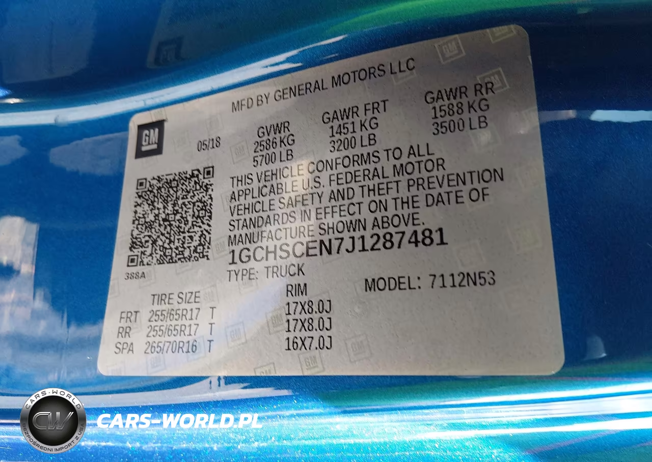 2018 Chevrolet Colorado 2Wd Lt VIN:1GCHSCEN7J1287481 - 9