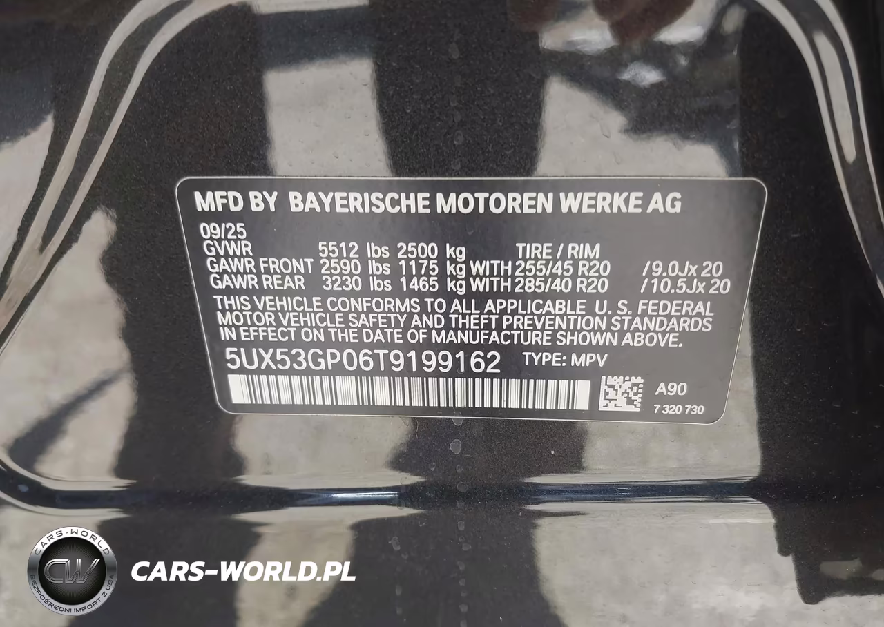2026 BMW X3 30 xDrive VIN:5UX53GP06T9199162 - 9