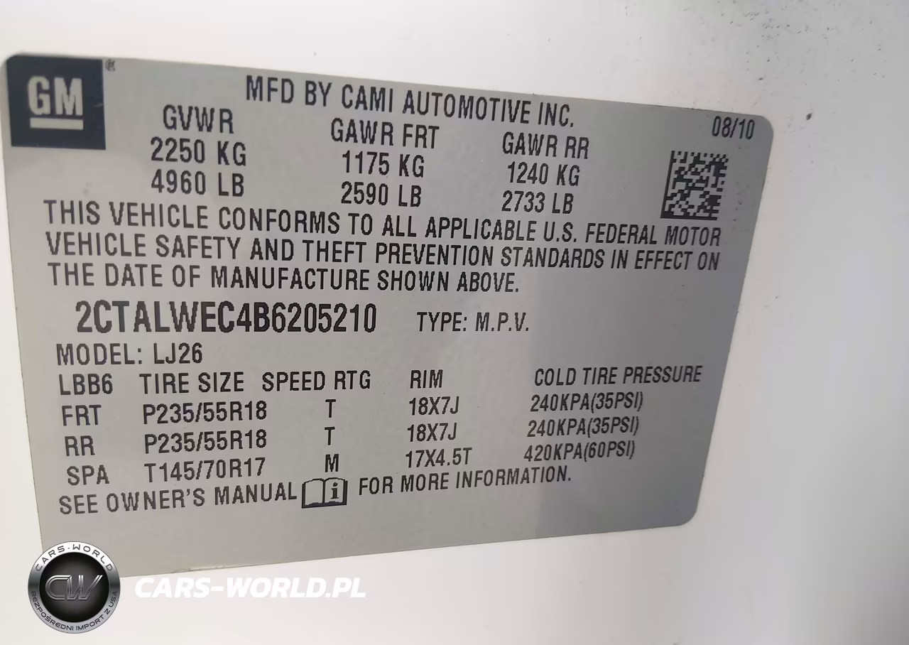 2011 GMC Terrain Slt-2 VIN:2CTALWEC4B6205210 - 9
