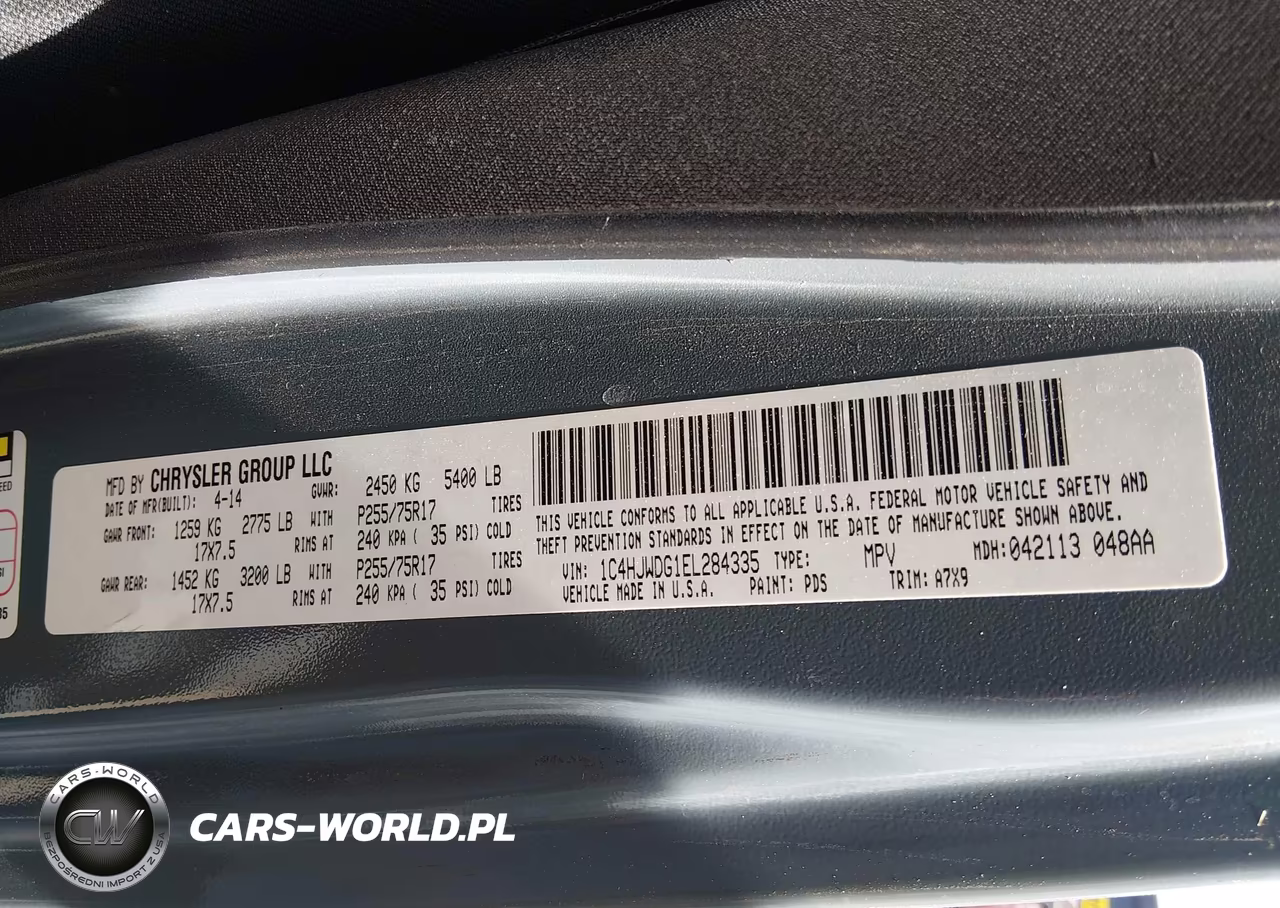 2014 Jeep Wrangler Unlimited Sport VIN:1C4HJWDG1EL284335 - 9