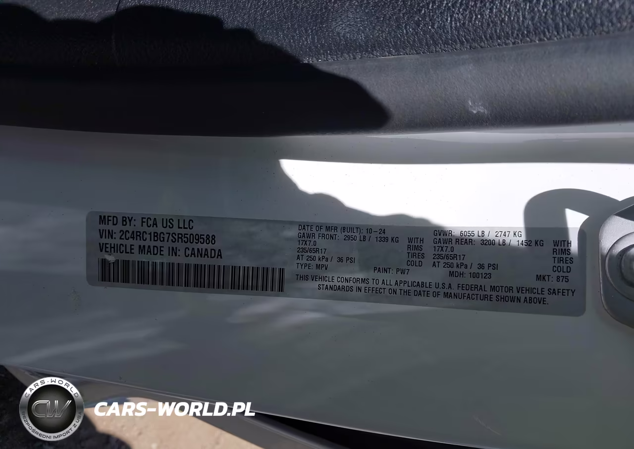 2025 Chrysler Pacifica Select VIN:2C4RC1BG7SR509588 - 9