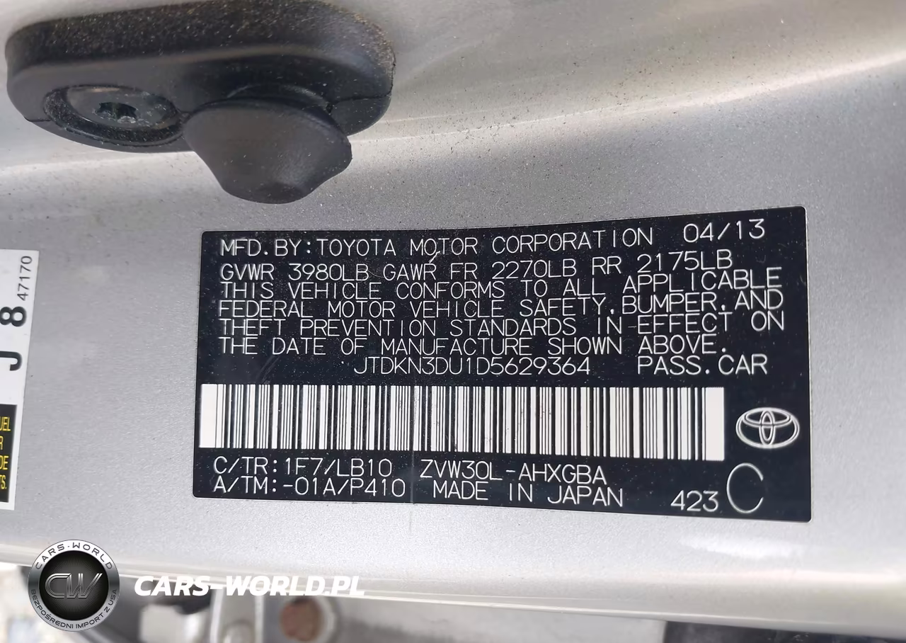 2013 Toyota Prius Four VIN:JTDKN3DU1D5629364 - 9