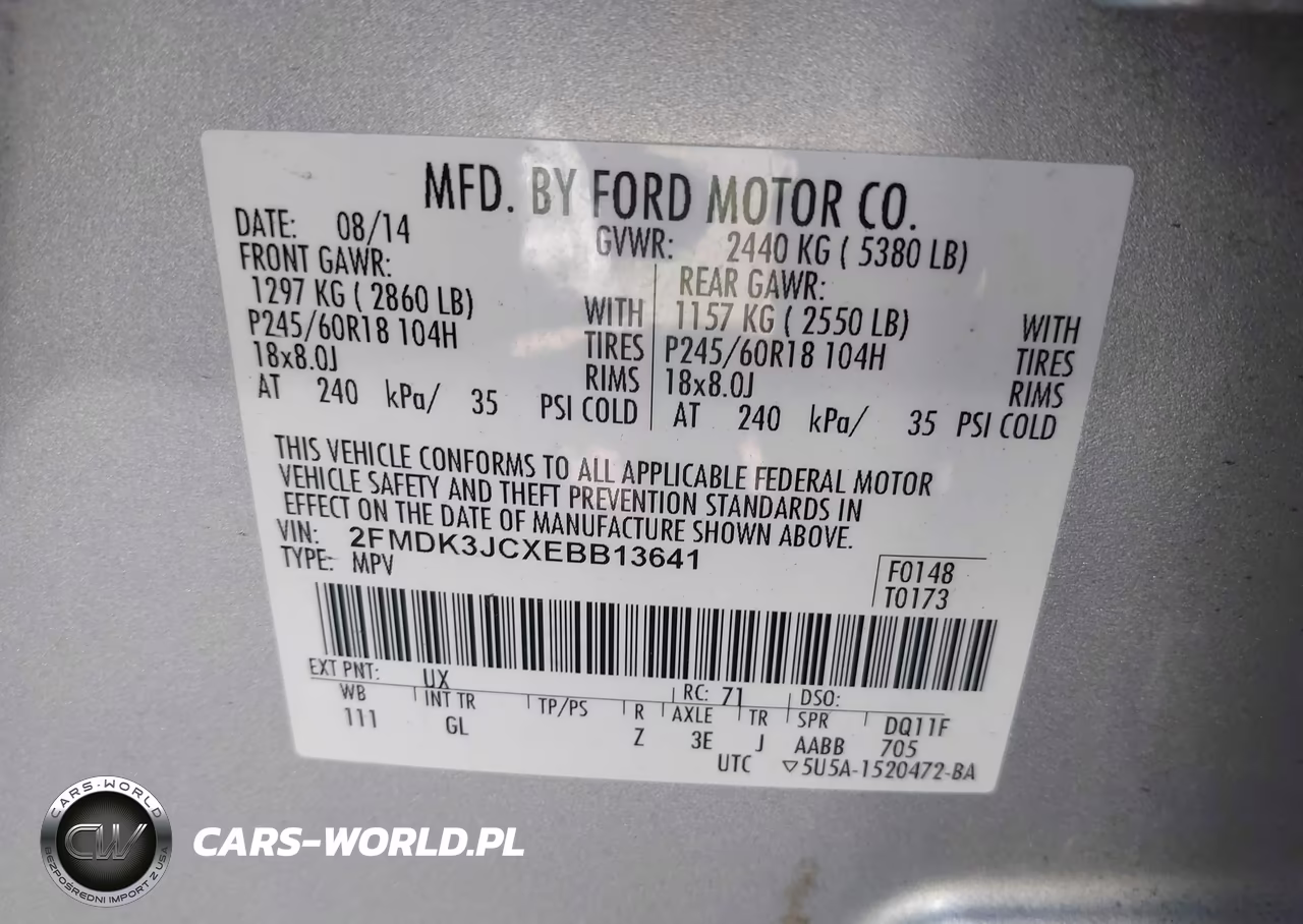 2014 Ford Edge Sel VIN:2FMDK3JCXEBB13641 - 9