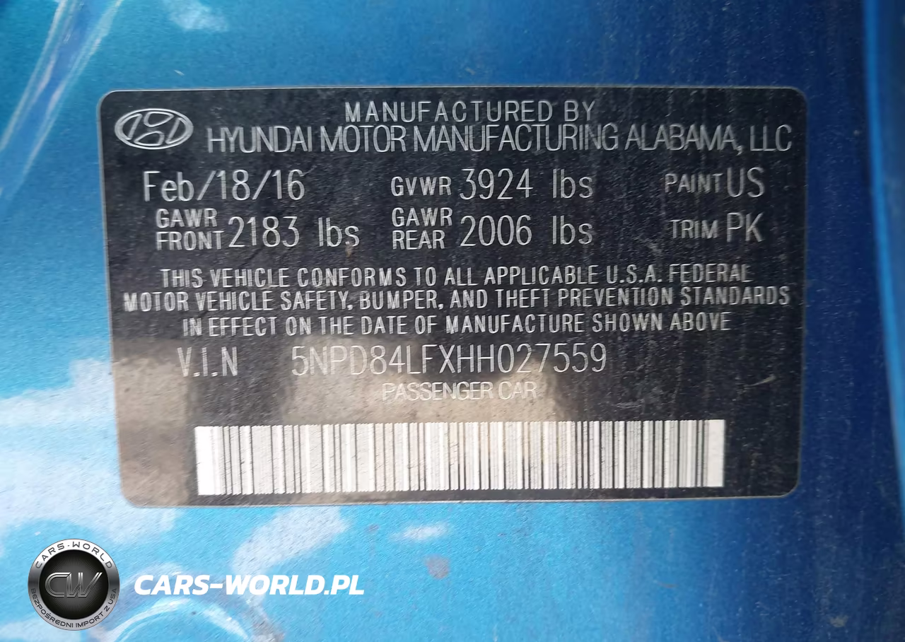 2017 Hyundai Elantra Se VIN:5NPD84LFXHH027559 - 9