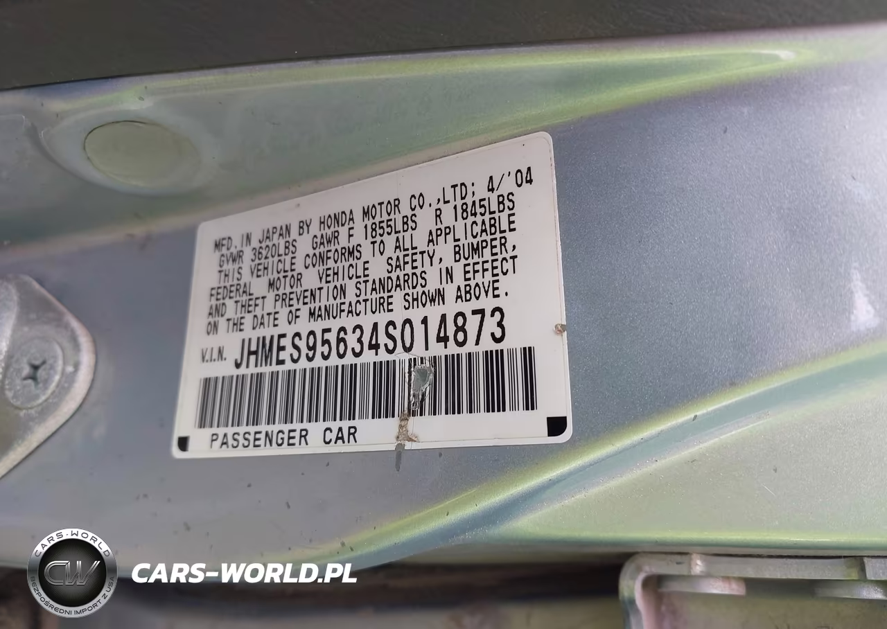 2004 Honda Civic Hybrid VIN:JHMES95634S014873 - 9