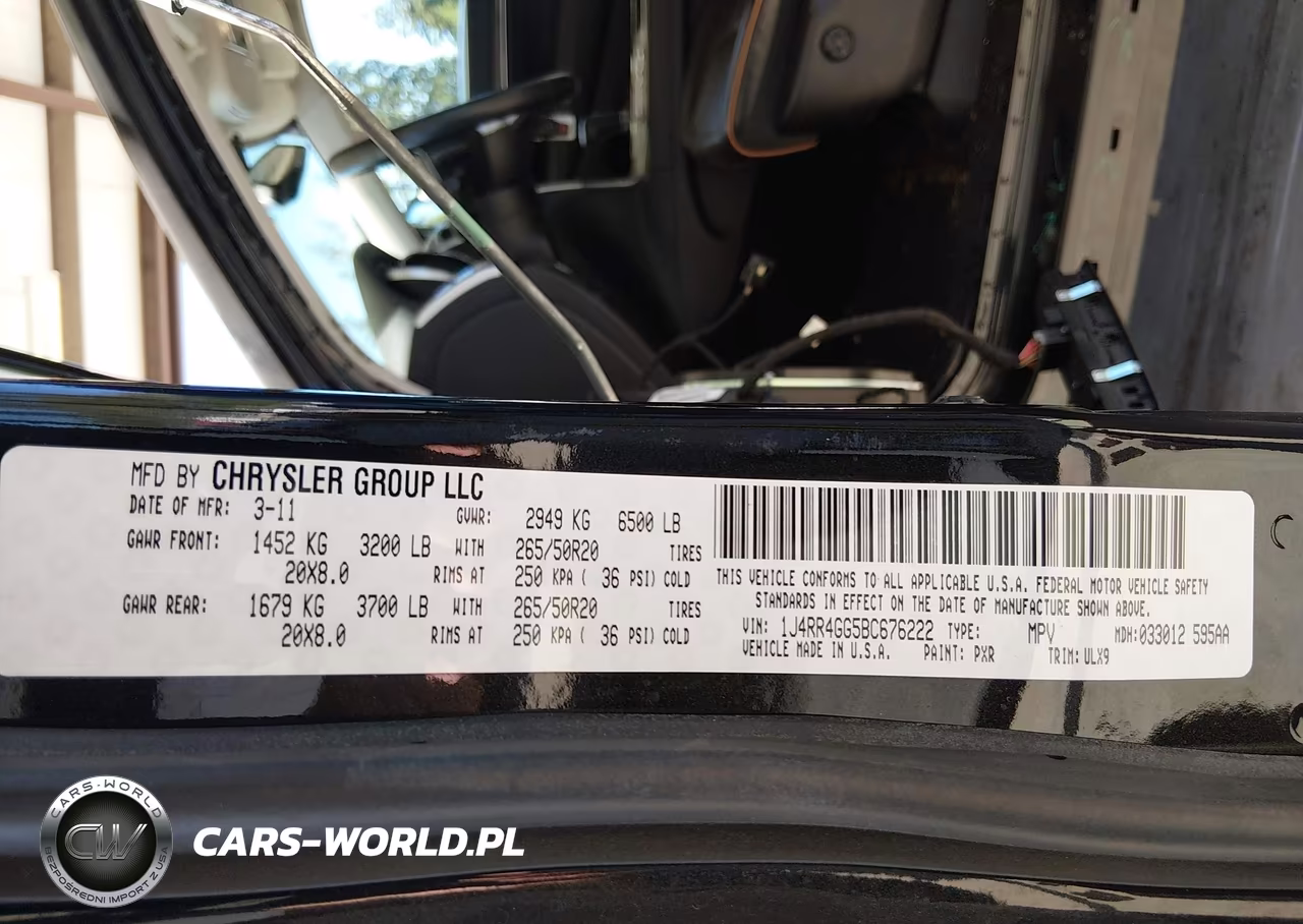 2011 Jeep Grand Cherokee Laredo VIN:1J4RR4GG5BC676222 - 9