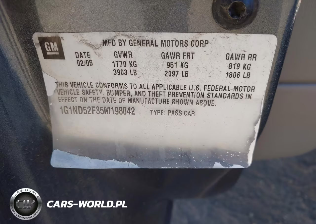 2005 Chevrolet Classic VIN:1G1ND52F35M198042 - 9