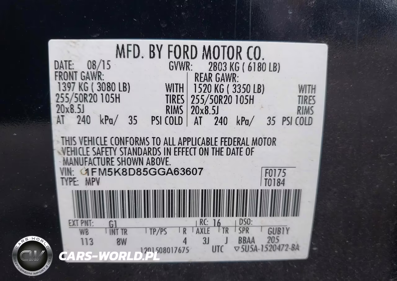 2016 Ford Explorer Xlt VIN:1FM5K8D85GGA63607 - 9