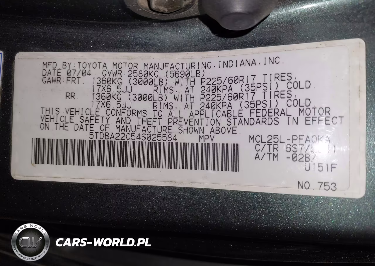 2004 Toyota Sienna Xle VIN:5TDBA22C54S025584 - 9