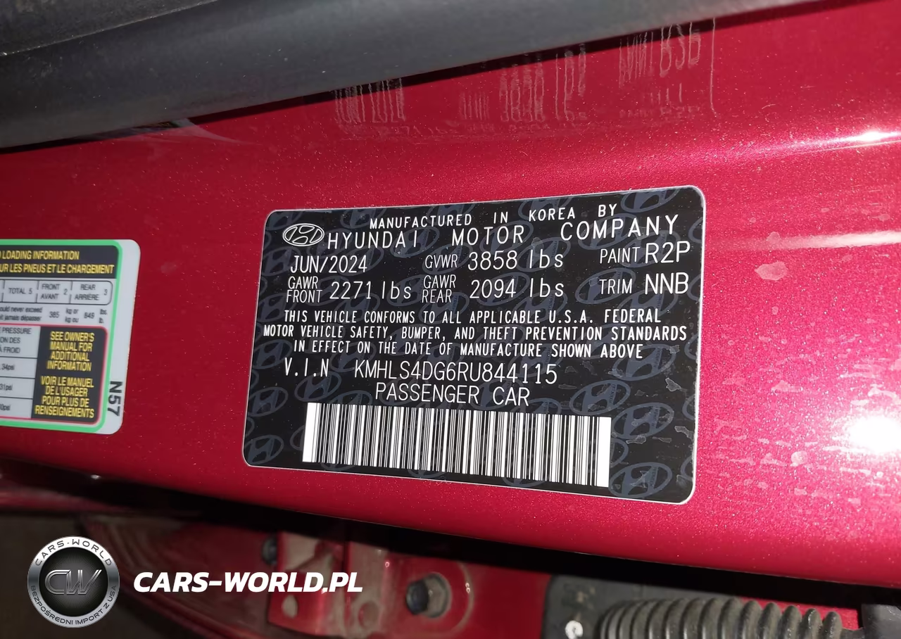2024 Hyundai Elantra Sel VIN:KMHLS4DG6RU844115 - 9