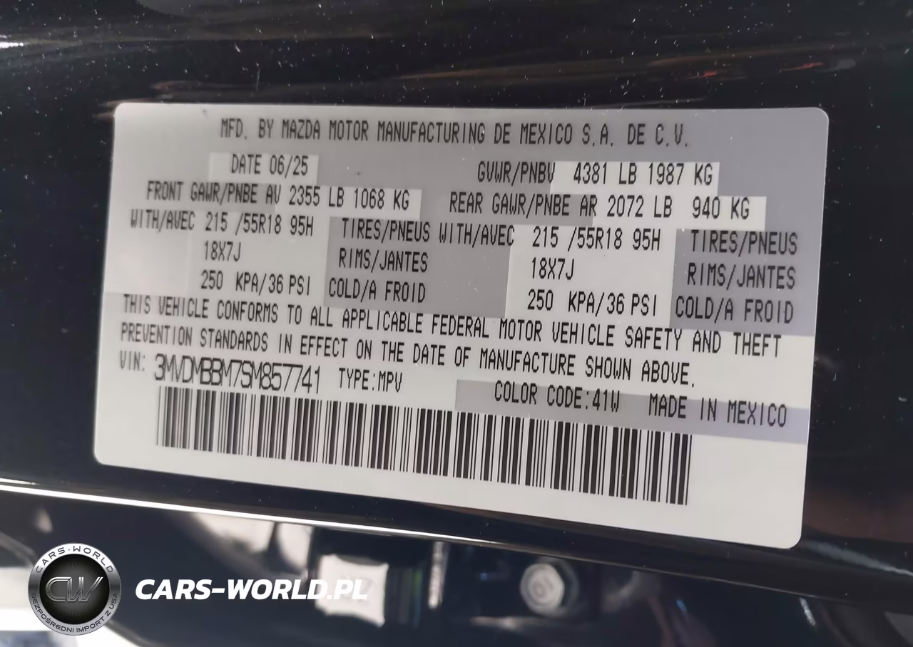 2025 Mazda Cx-30 2.5 S Select Sport VIN:3MVDMBBM7SM857741 - 9
