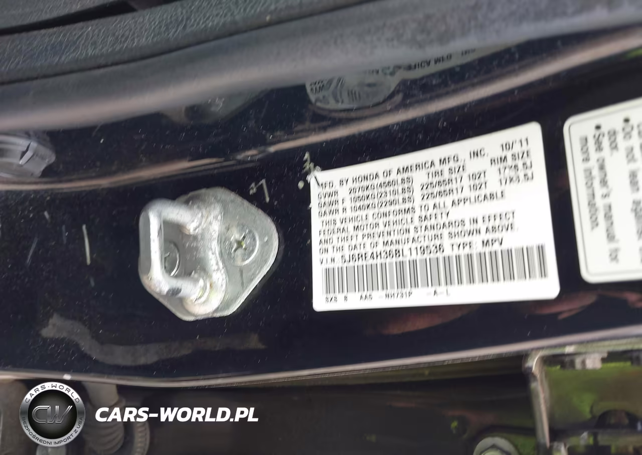 2011 Honda Cr-V Lx VIN:5J6RE4H36BL119536 - 9