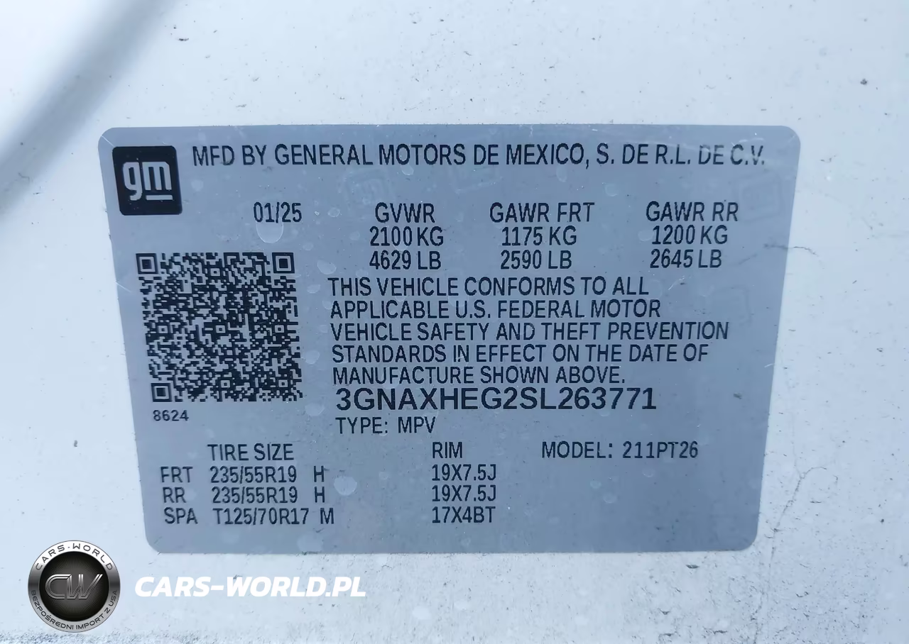 2025 Chevrolet Equinox Fwd Lt VIN:3GNAXHEG2SL263771 - 9