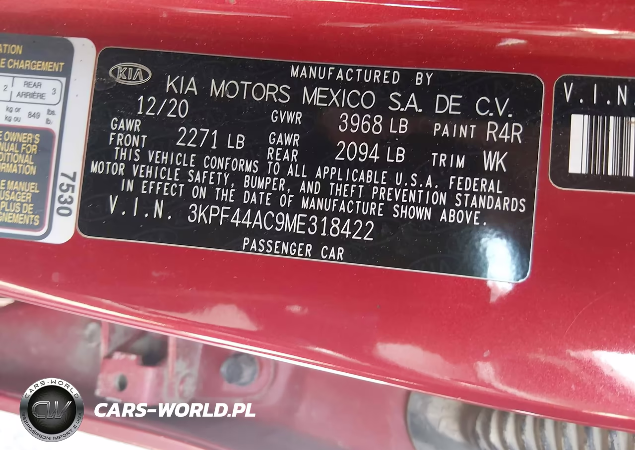2021 Kia Forte Gt VIN:3KPF44AC9ME318422 - 9