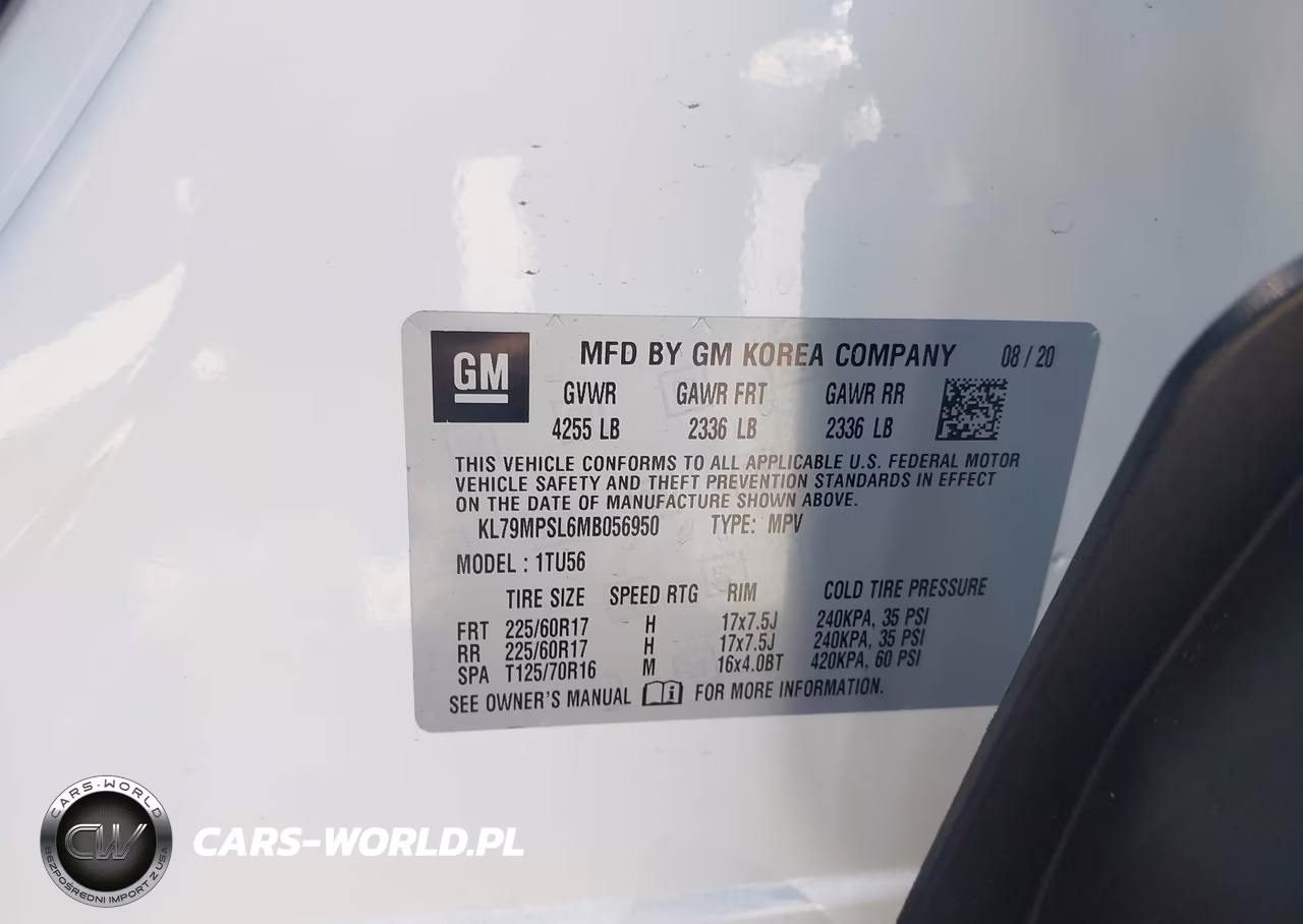 2021 Chevrolet Trailblazer Fwd Lt VIN:KL79MPSL6MB056950 - 9