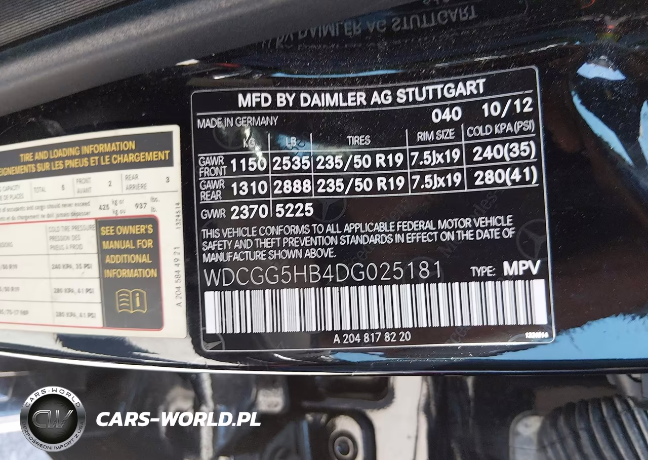 2013 Mercedes-Benz Glk 350 VIN:WDCGG5HB4DG025181 - 9
