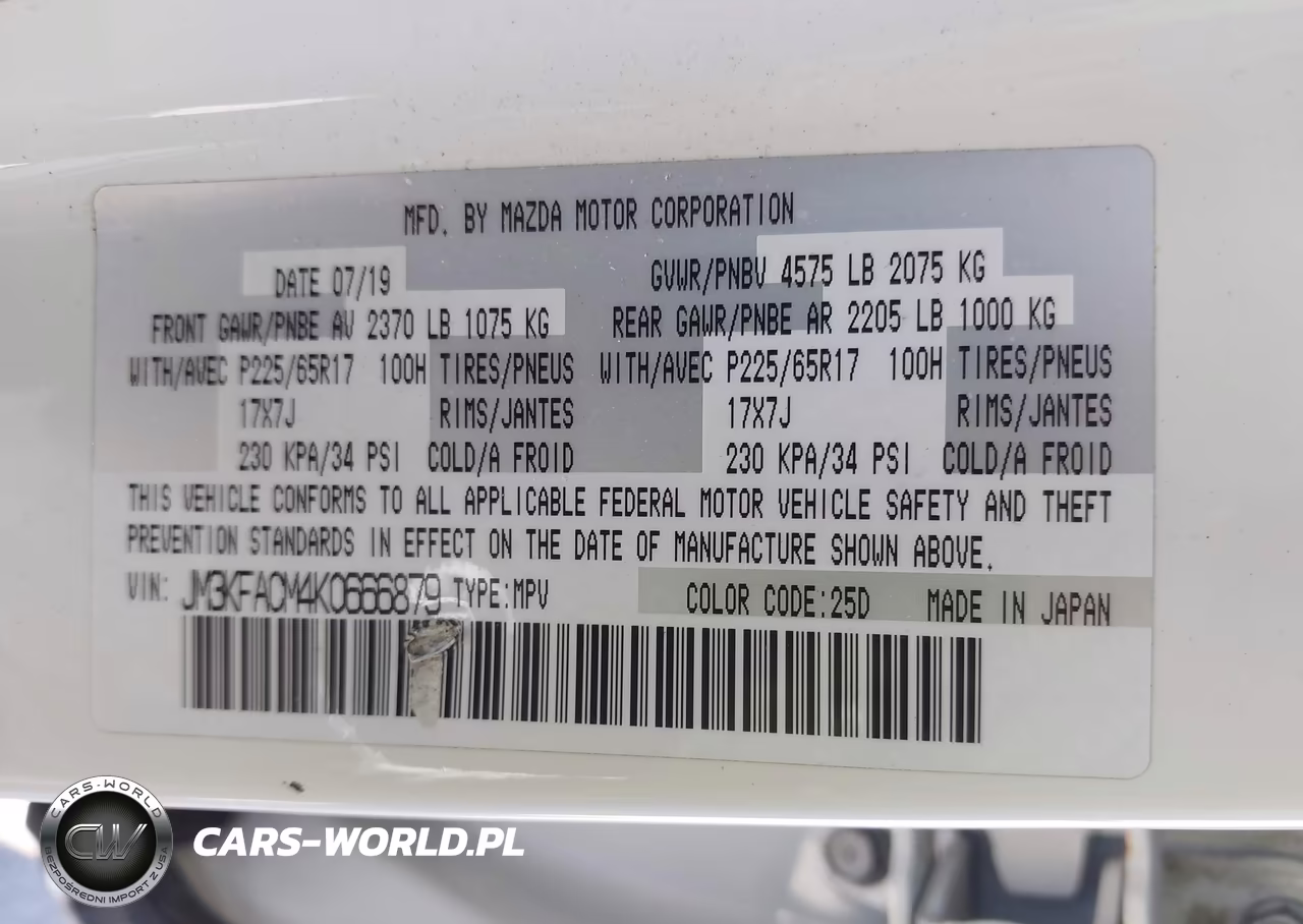 2019 Mazda Cx-5 Touring VIN:JM3KFACM4K0666879 - 9