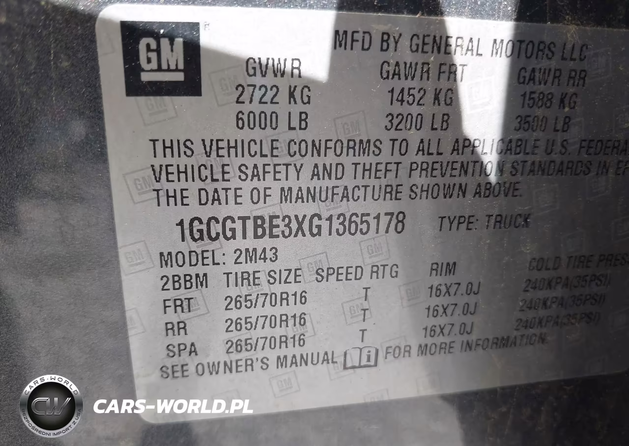2016 Chevrolet Colorado Wt VIN:1GCGTBE3XG1365178 - 9
