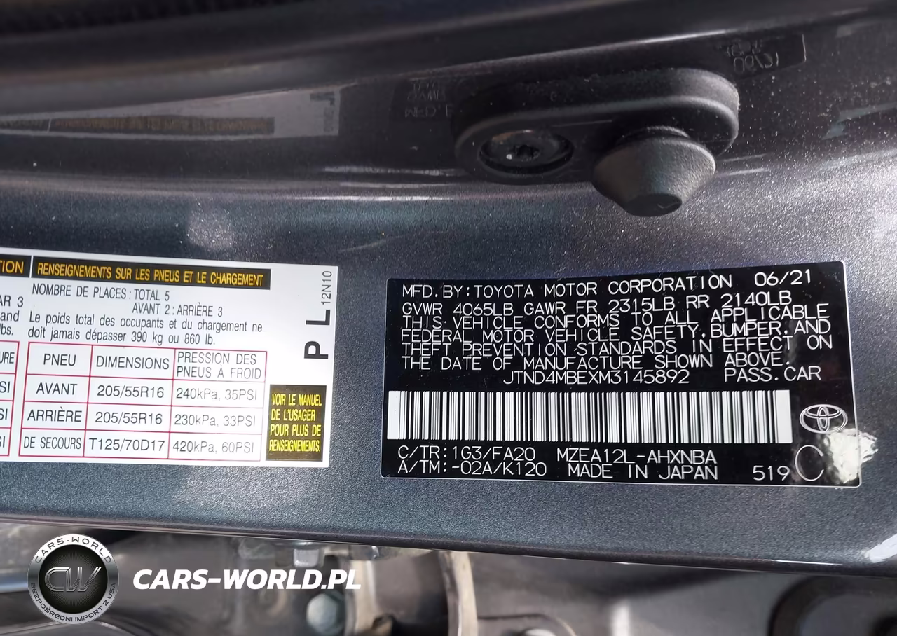 2021 Toyota Corolla Se VIN:JTND4MBEXM3145892 - 9