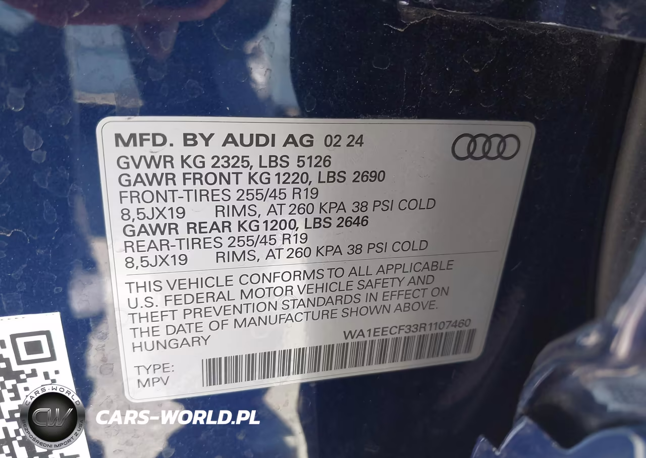 2024 Audi Q3 Premium Plus 45 Tfsi S Line Quattro Tiptronic VIN:WA1EECF33R1107460 - 9