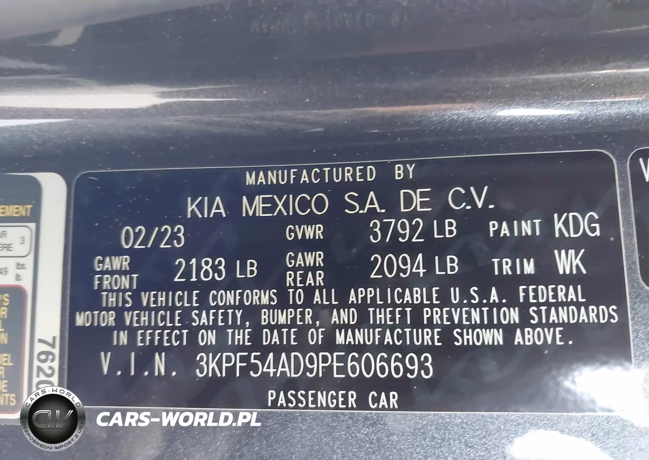 2023 Kia Forte Gt-Line VIN:3KPF54AD9PE606693 - 9