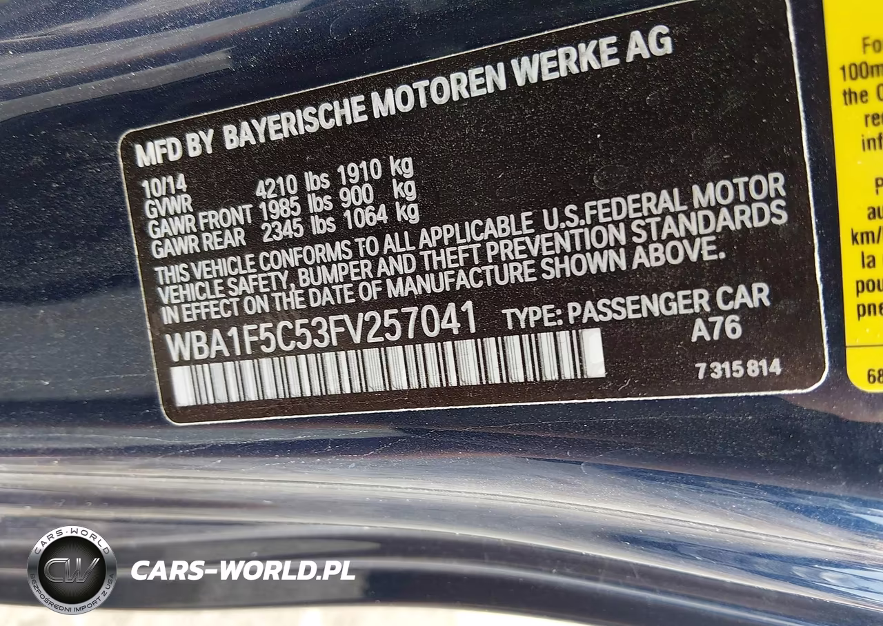 2015 BMW 228I VIN:WBA1F5C53FV257041 - 9