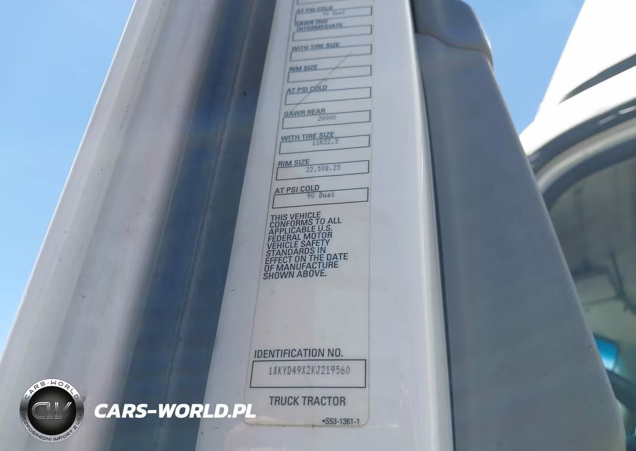 2019 Kenworth T680 VIN:1XKYD49X2KJ219560 - 8