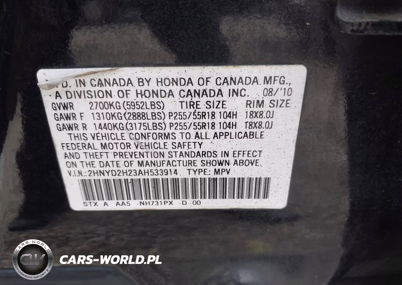 2010 Acura Mdx VIN:2HNYD2H23AH533914 - 9
