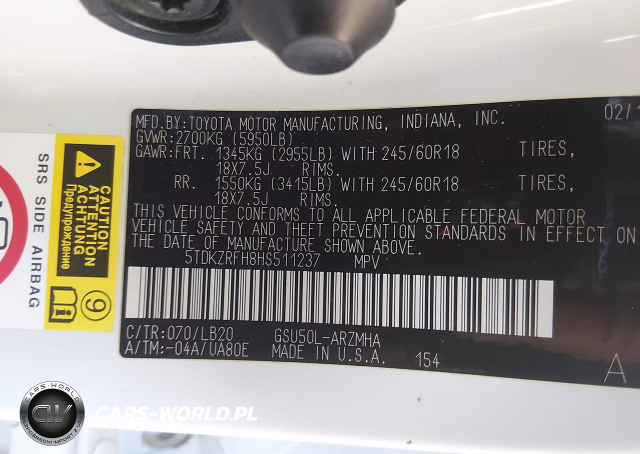 2017 Toyota Highlander Xle VIN:5TDKZRFH8HS511237 - 9