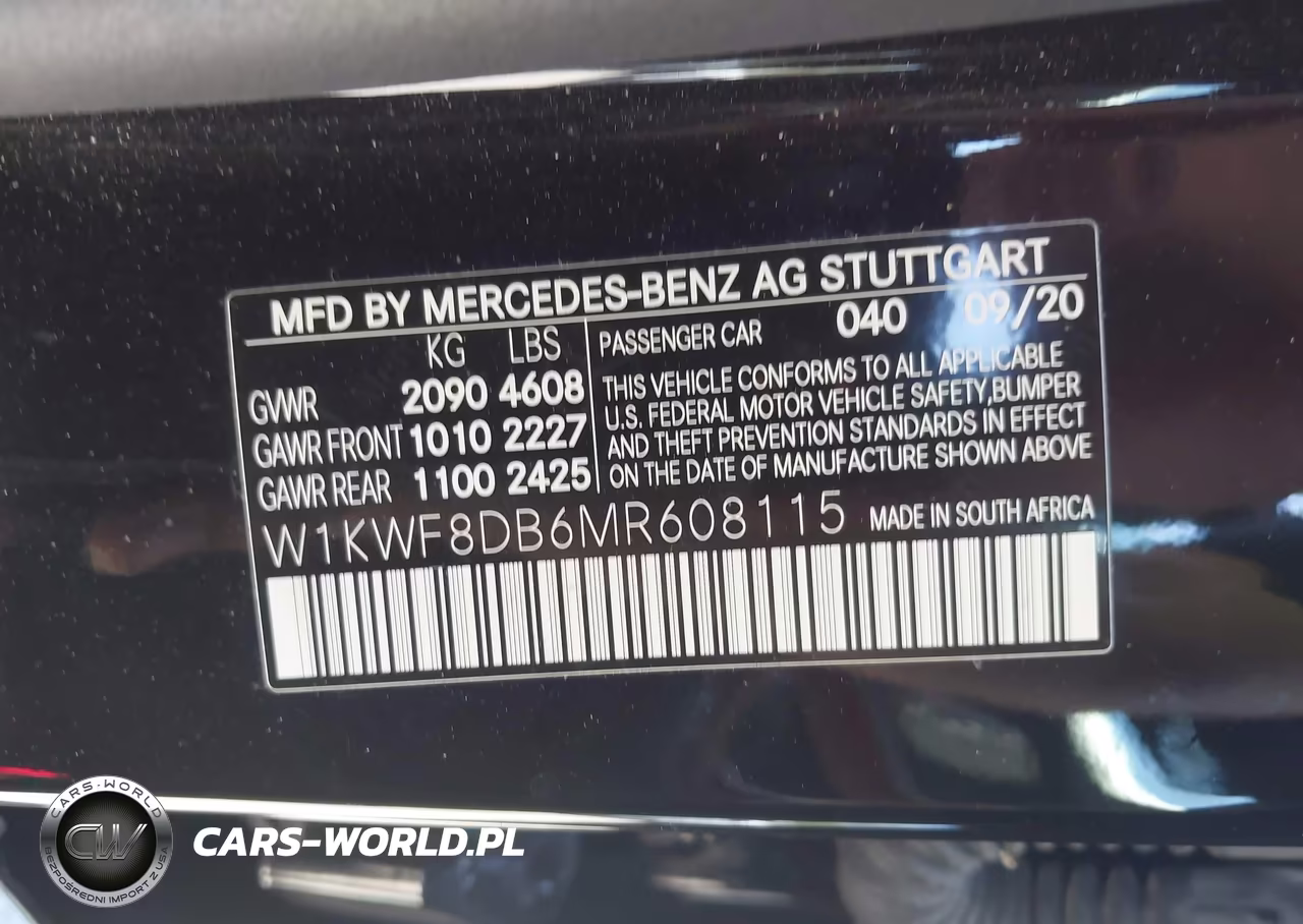 2021 Mercedes-Benz C 300 Sedan VIN:W1KWF8DB6MR608115 - 9