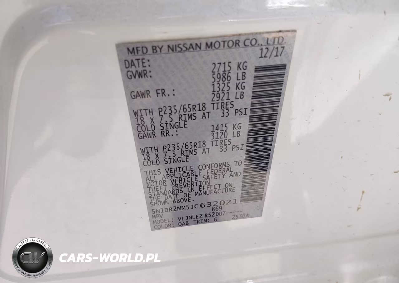 2018 Nissan Pathfinder Sv VIN:5N1DR2MM5JC632021 - 9