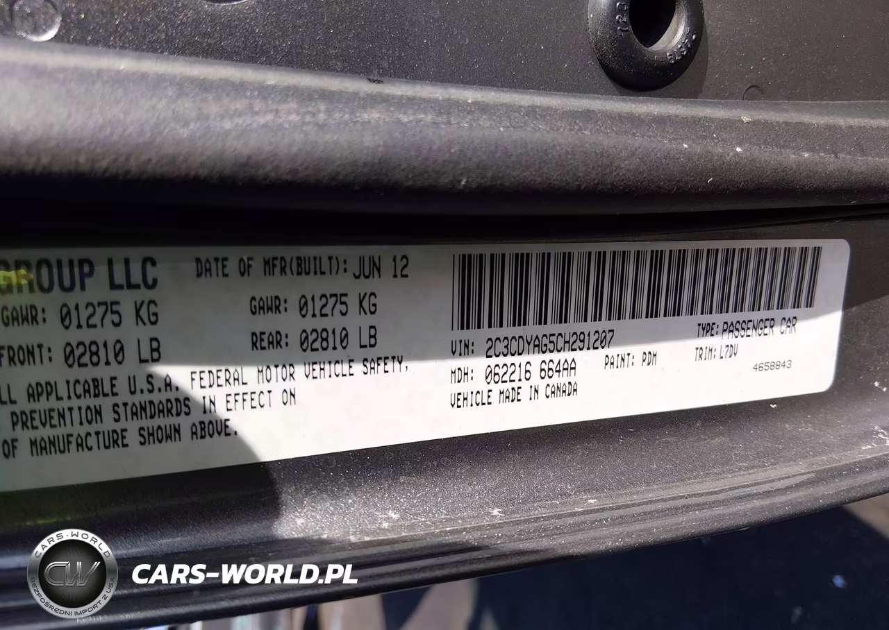 2012 Dodge Challenger Sxt VIN:2C3CDYAG5CH291207 - 9