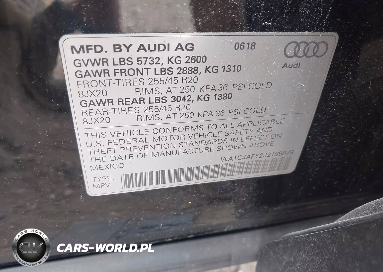2018 Audi Sq5 3.0T Premium Plus VIN:WA1C4AFY2J2199878 - 9