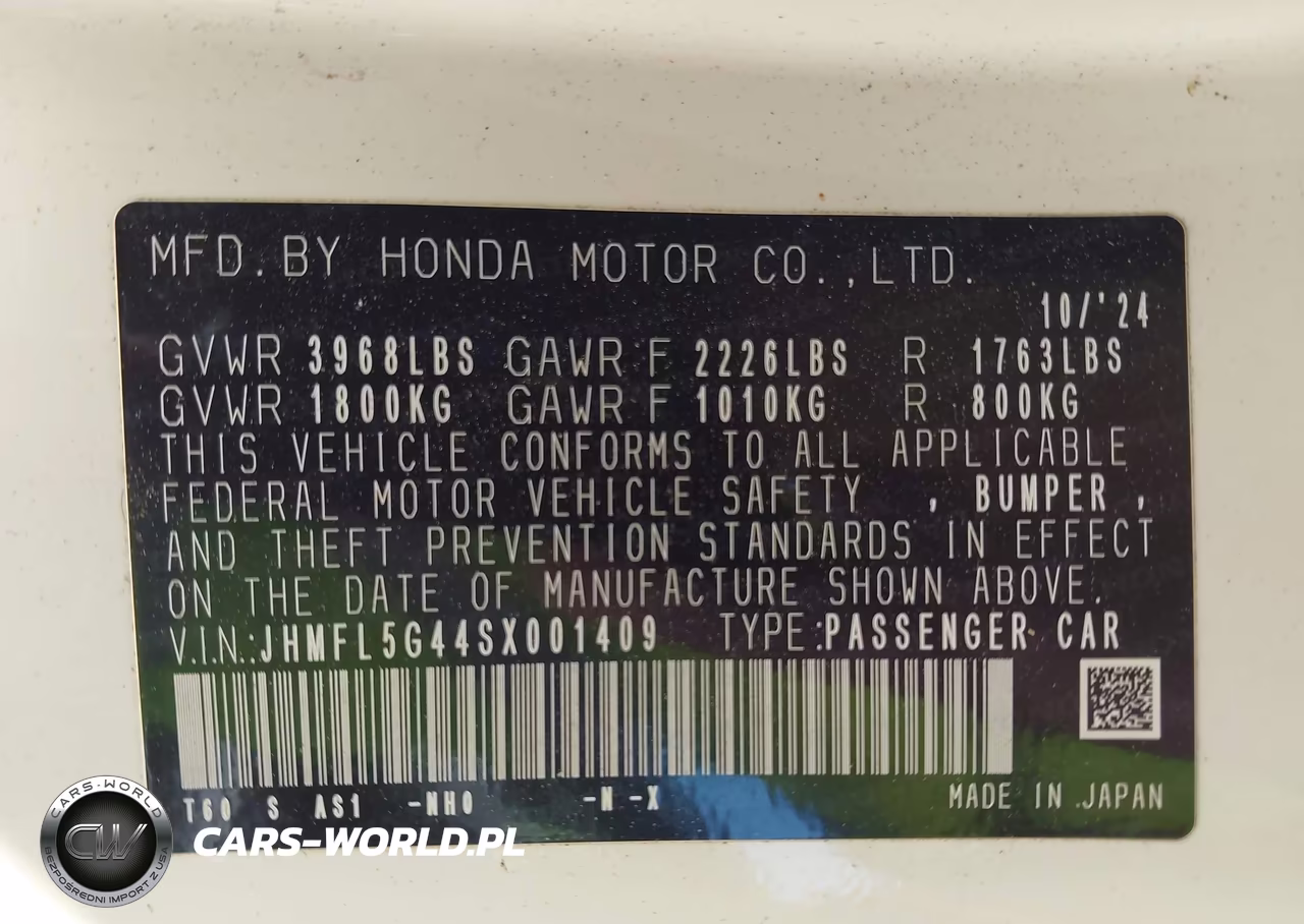 2025 Honda Civic Type-R VIN:JHMFL5G44SX001409 - 9