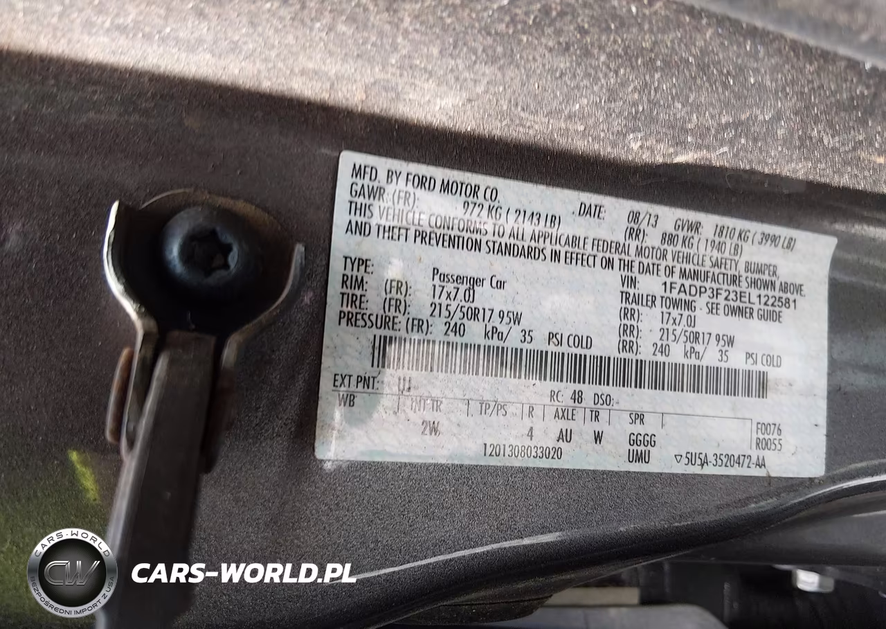 2014 Ford Focus Se VIN:1FADP3F23EL122581 - 9