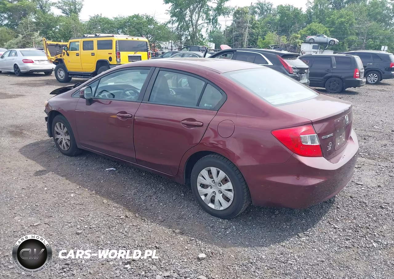 2012 Honda Civic Lx VIN:2HGFB2F5XCH533459 - 3