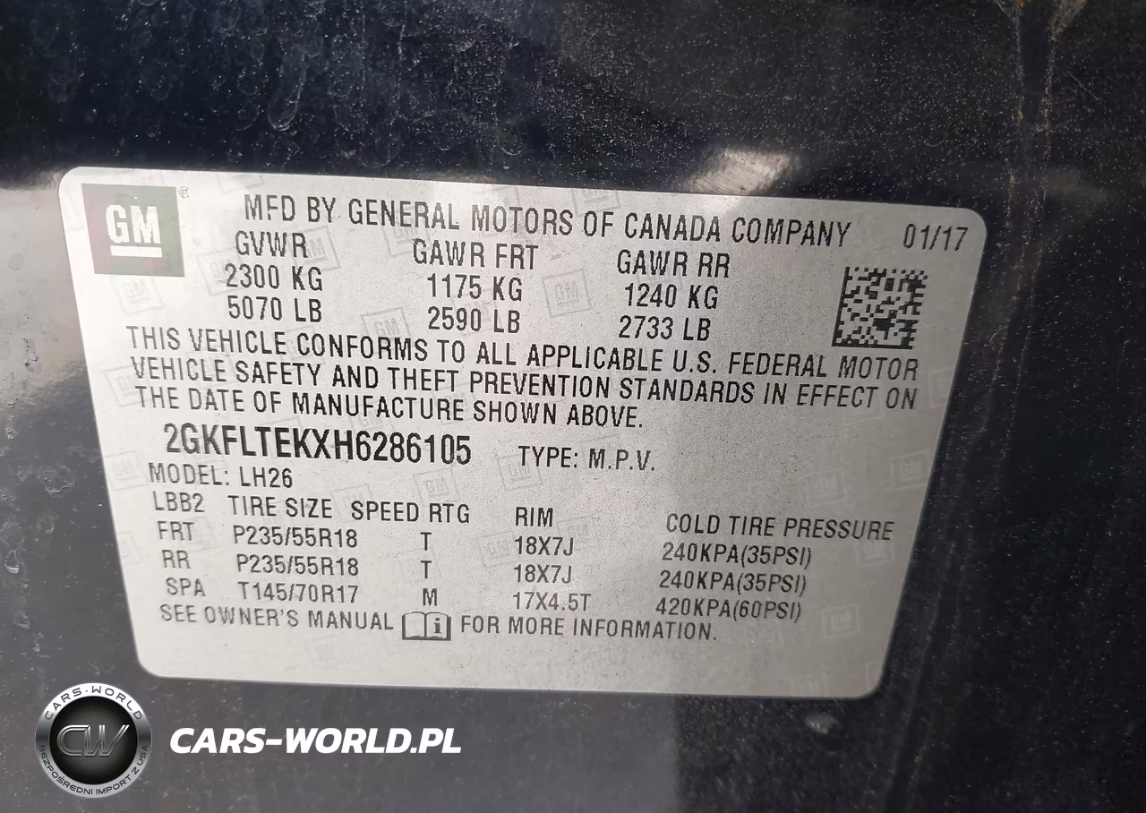 2017 GMC Terrain Sle-2 VIN:2GKFLTEKXH6286105 - 9