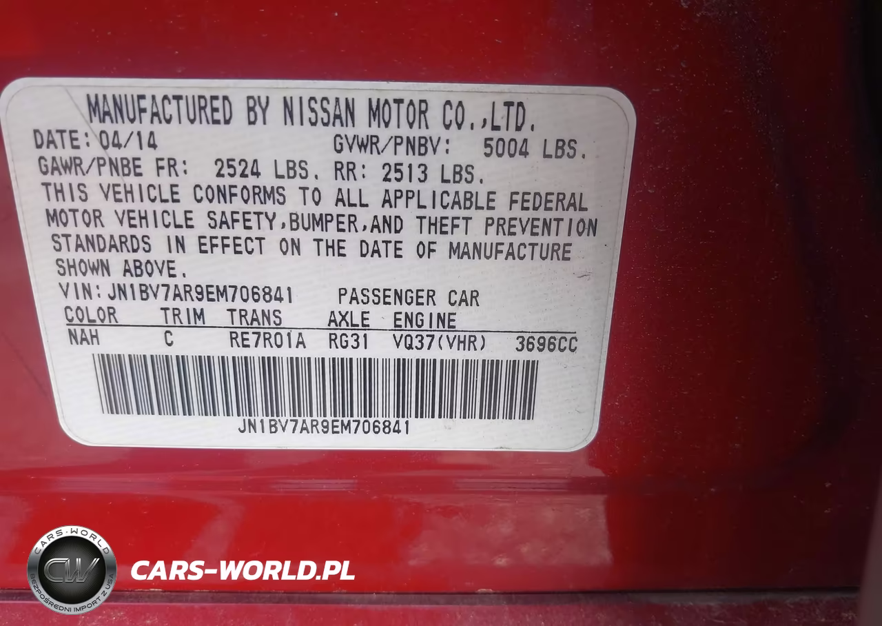 2014 Infiniti Q50 Premium VIN:JN1BV7AR9EM706841 - 9