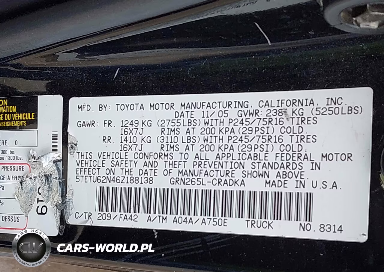2006 Toyota Tacoma Prerunner V6 VIN:5TETU62N46Z188138 - 9