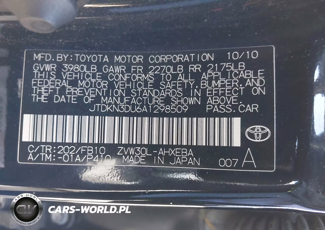 2010 Toyota Prius Ii VIN:JTDKN3DU6A1298509 - 9